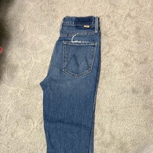 MOTHER jeans size 26 barely worn boot cut rider skrimp